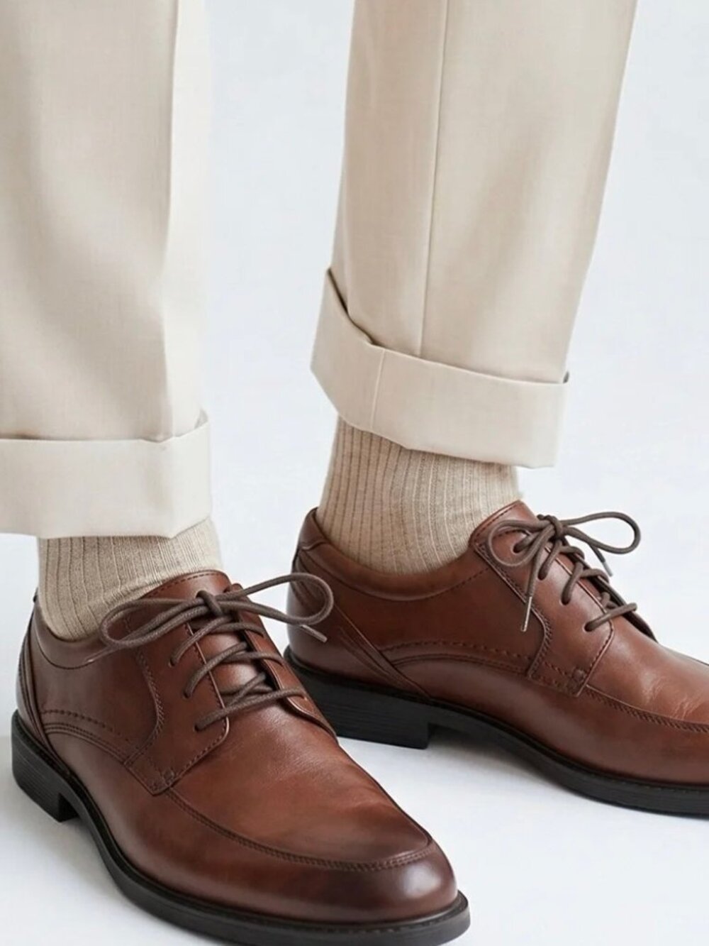 ROCKPORT Brown Slayter Apron Toe Oxfords Size 11M